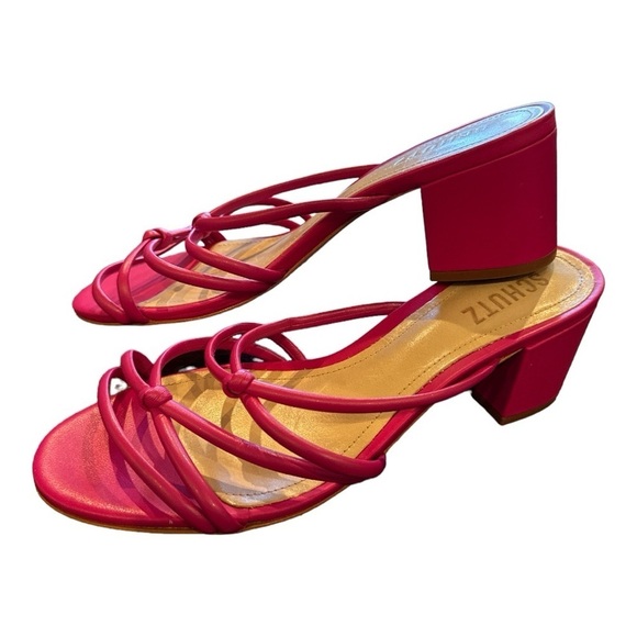 SCHUTZ Pink Princey Strappy Sandal New No Box Size 7.5 B (No Box) - Picture 2 of 12